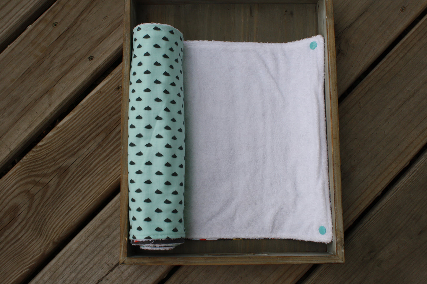 pugs at the beach snap together towel set