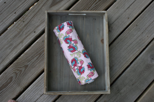 flowers and birds snap together towel set