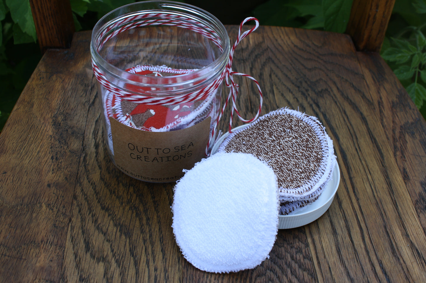Sock Monkey reusable face wash pads
