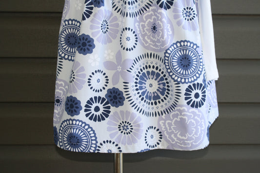 purple flowers kids skirt size 6