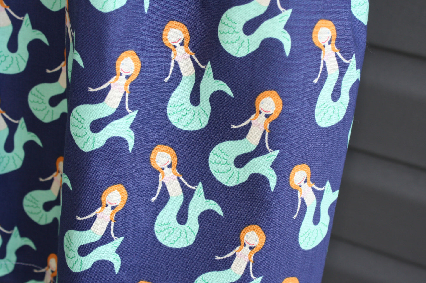 red headed mermaids kids skirt size 6