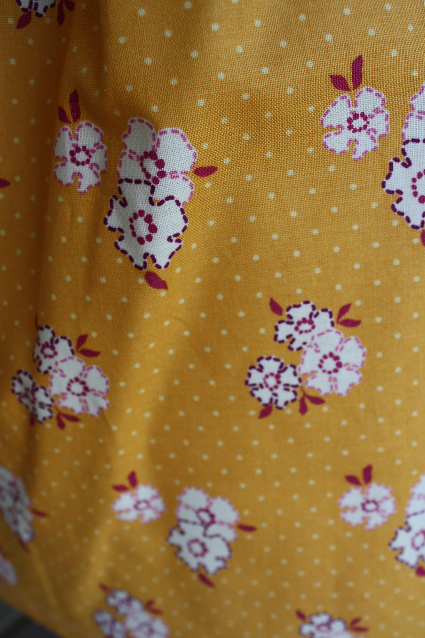 stitched flowers kids skirt size 8
