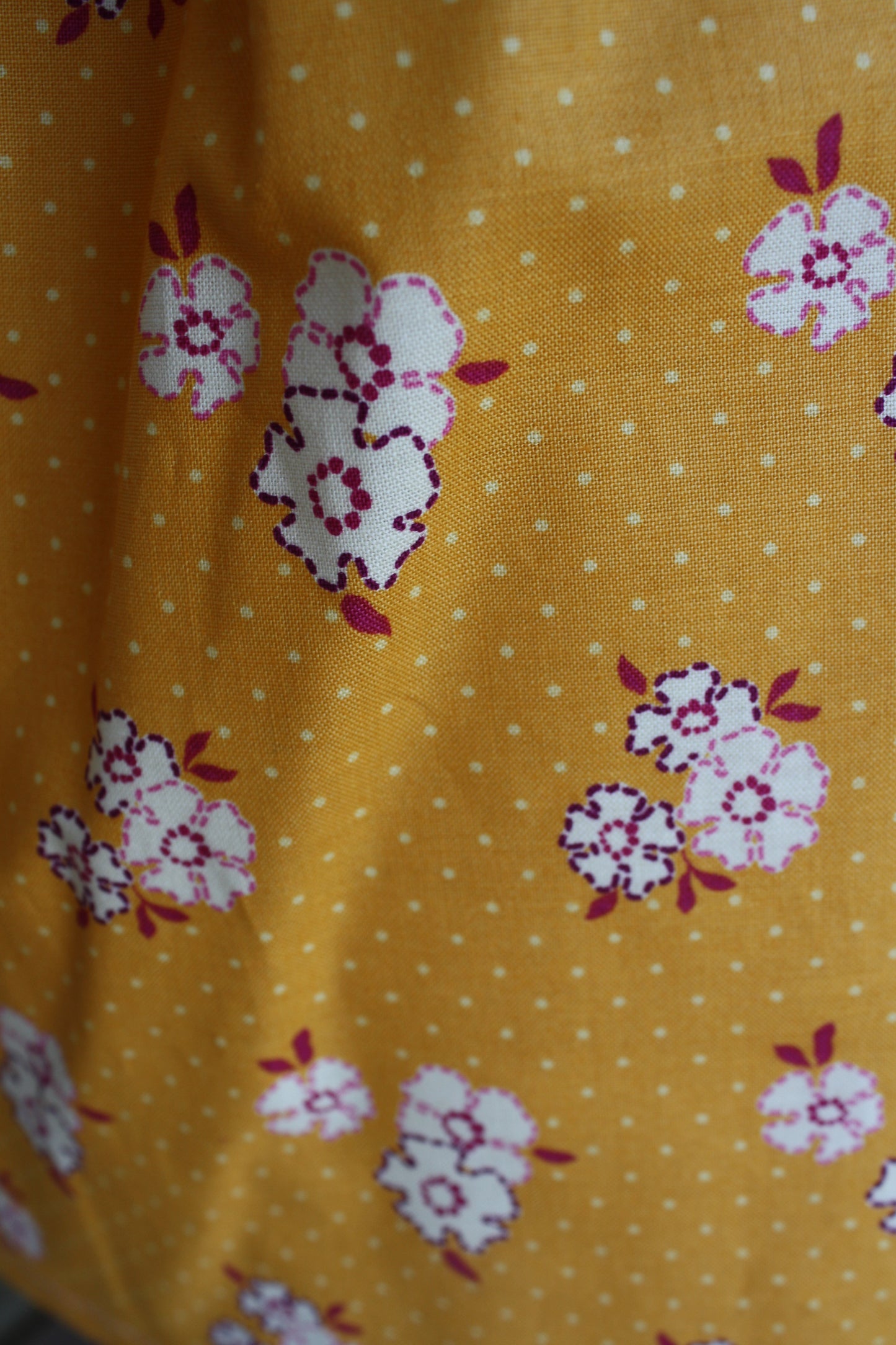 stitched flowers kids skirt size 8