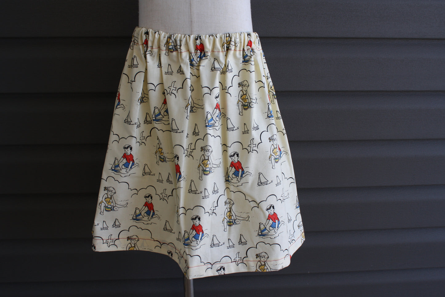 day at the beach kids skirt size 5