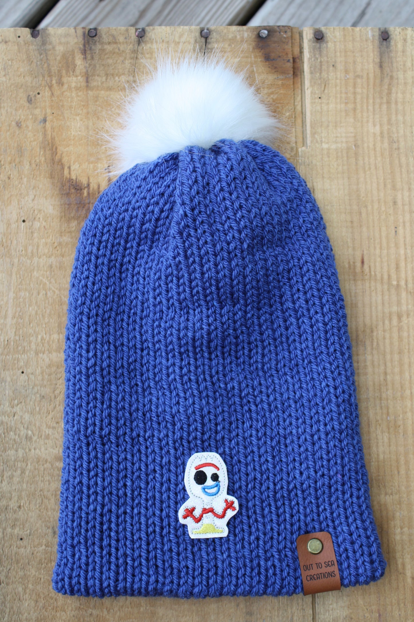 Forky knitted hat