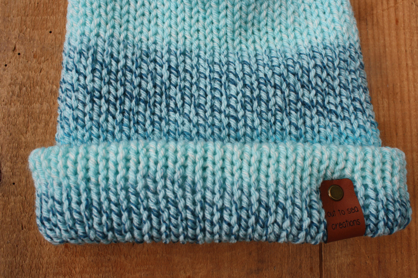 ice blue knit hat