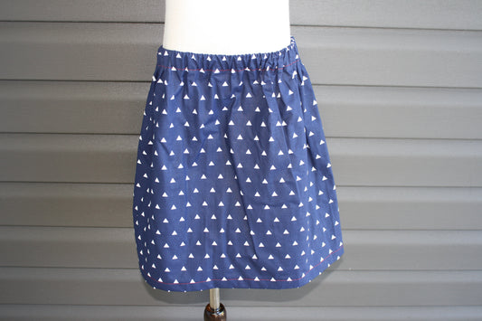 triangle print kids skirt size 5