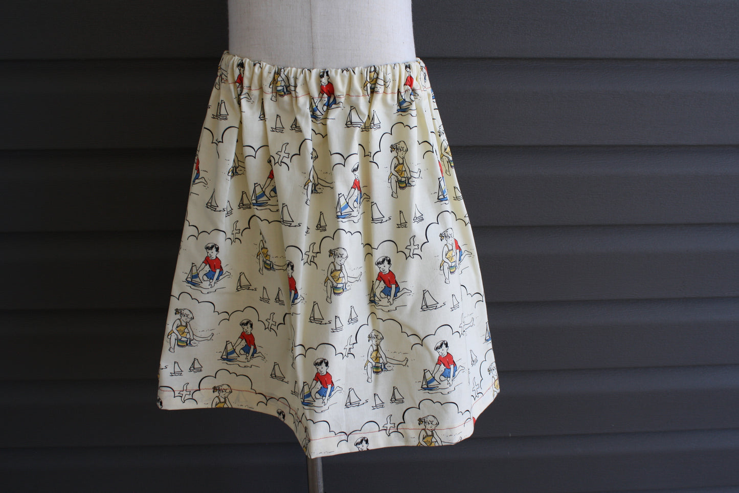 day at the beach kids skirt size 5