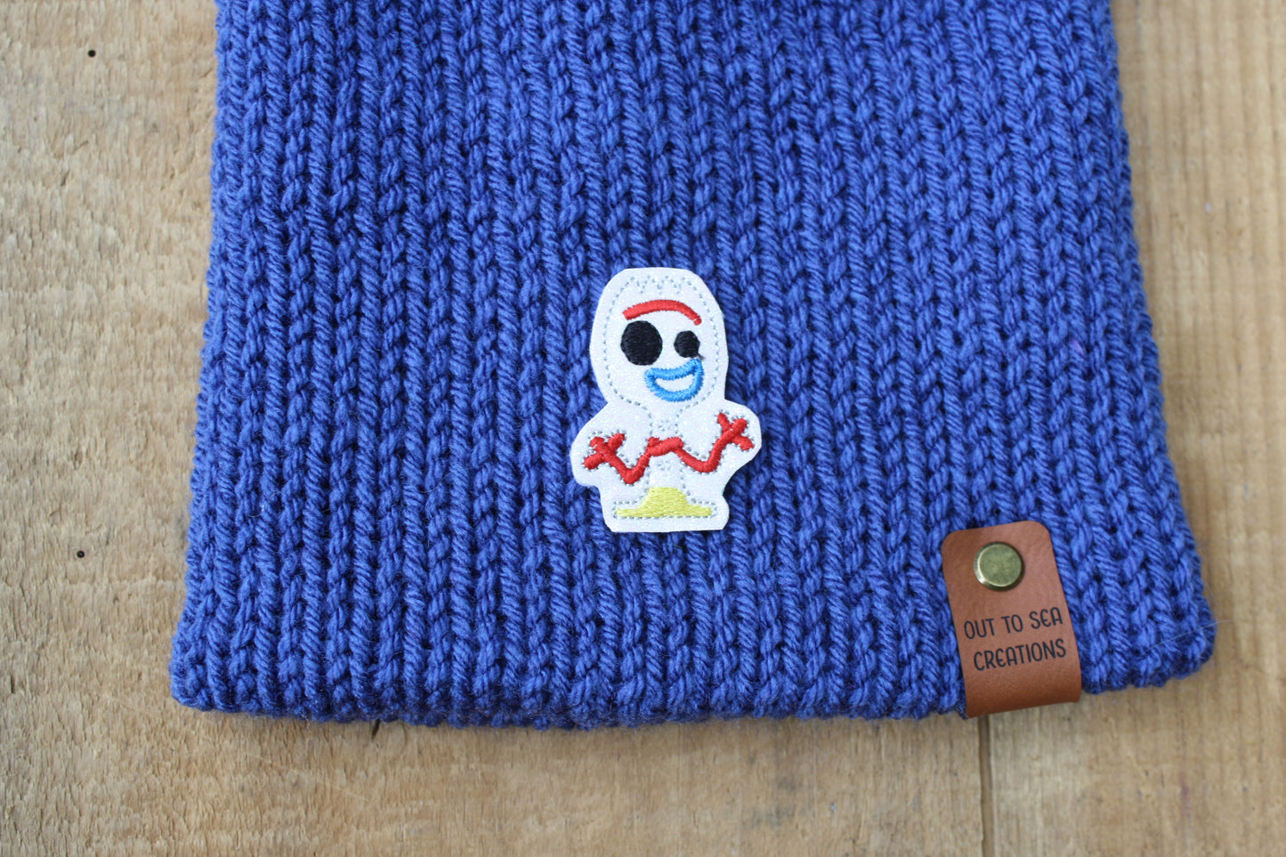 Forky knitted hat