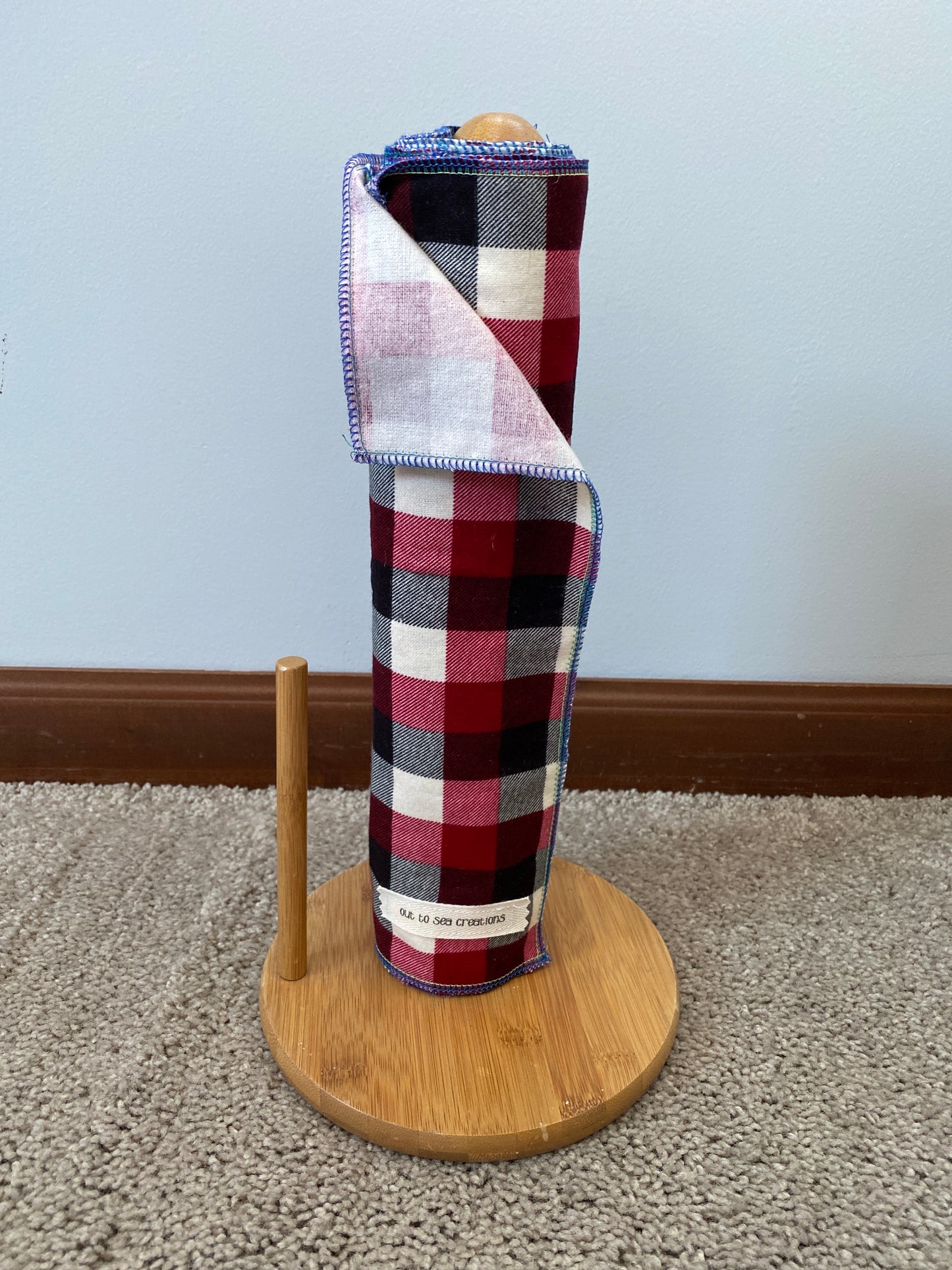 Plaid unpaper towel set