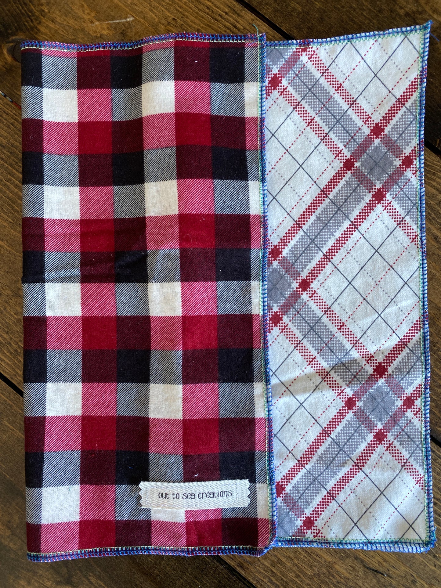 Plaid unpaper towel set